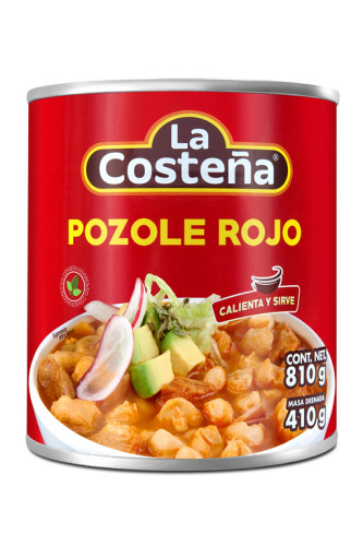 Pozole Rojo Charola 810g