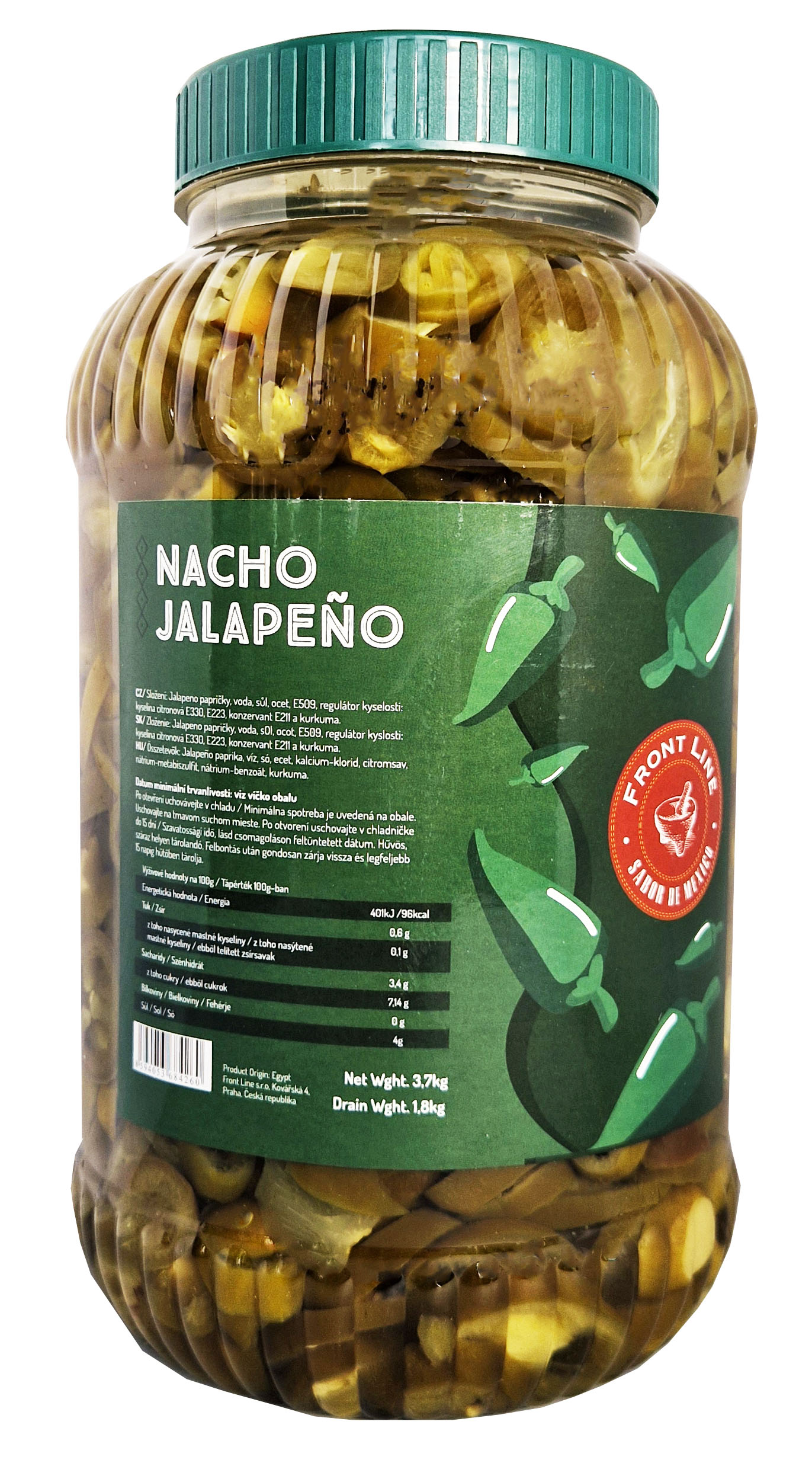 Green Nacho Jalapeno 3,7l