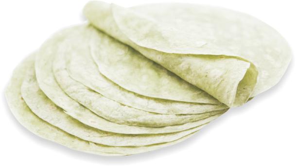 Tortilla Frozen  pšeničná Špenátová (25cm) 100ks 