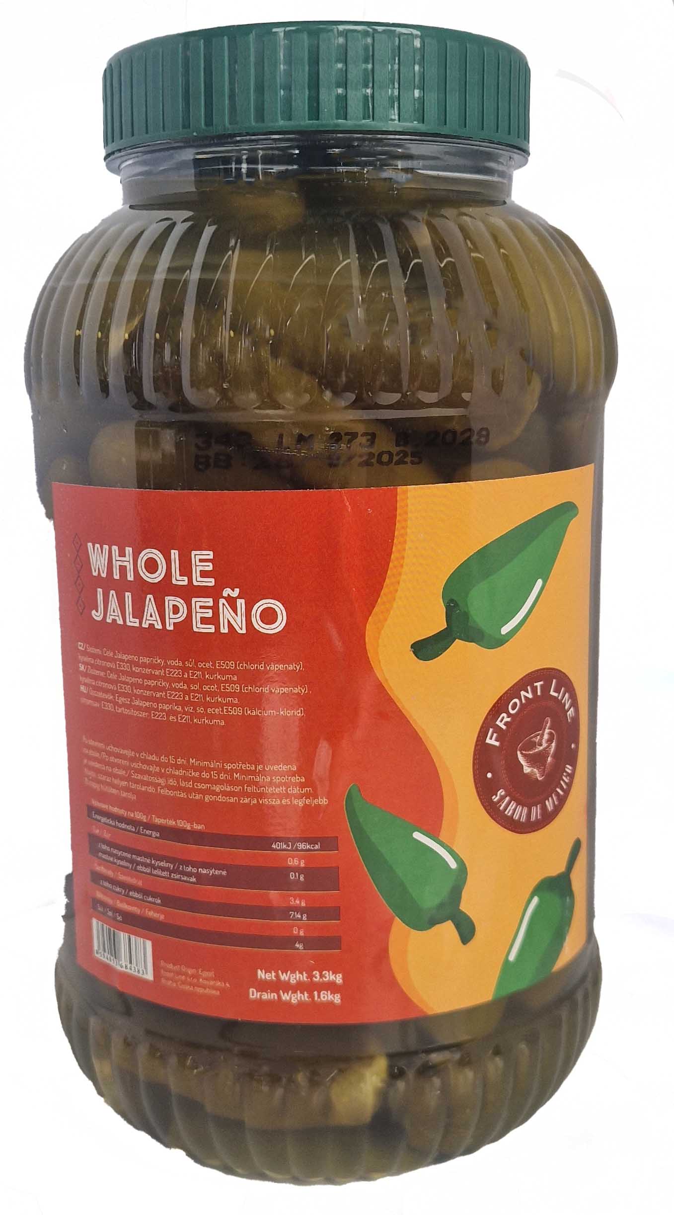 Green Whole Jalapeno 3,7l*